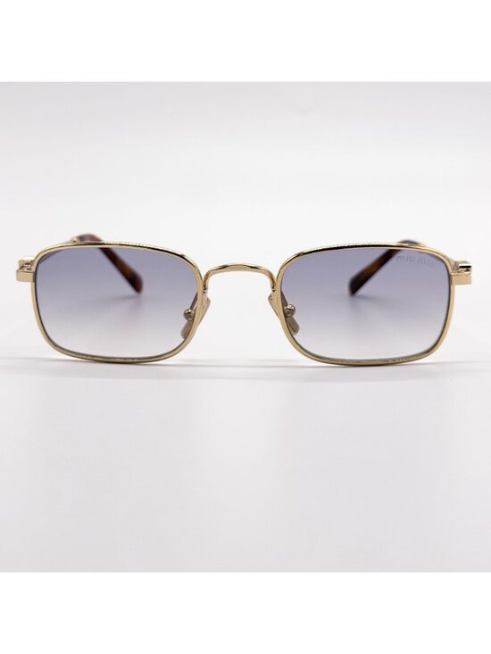 NEW MIU MIU SUNGLASSES MUA53S 5AK04O WOMEN GOLD/GRAY MU A53S, SMU A53 EYEWEAR main image 9